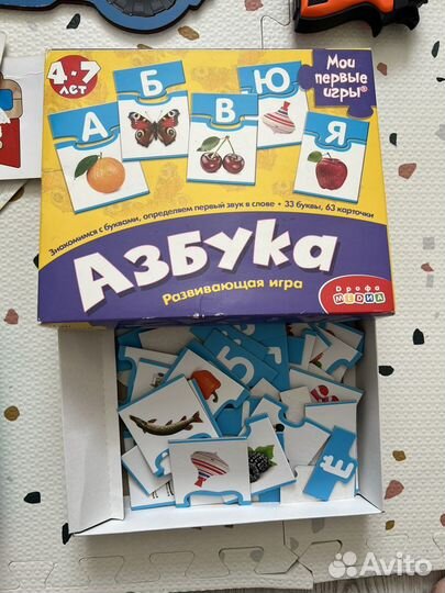 Развивающие игрушки пакетом (пазлы, игры в дорогу)