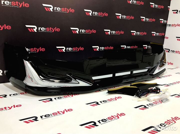 Губа на бампер Toyota Land Cruiser Prado 120