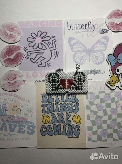 Парные брелки из бисера