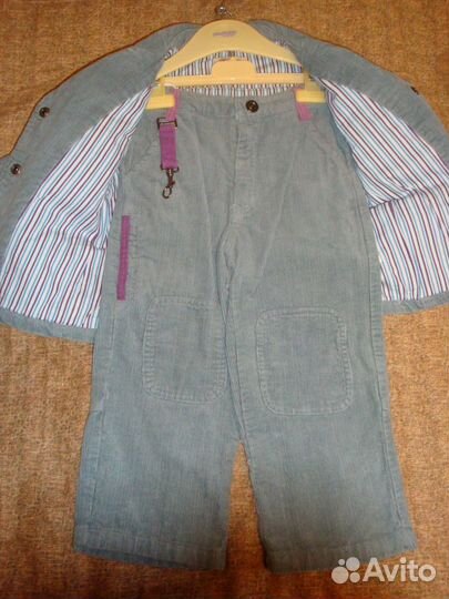 Детский костюм из вельвета 