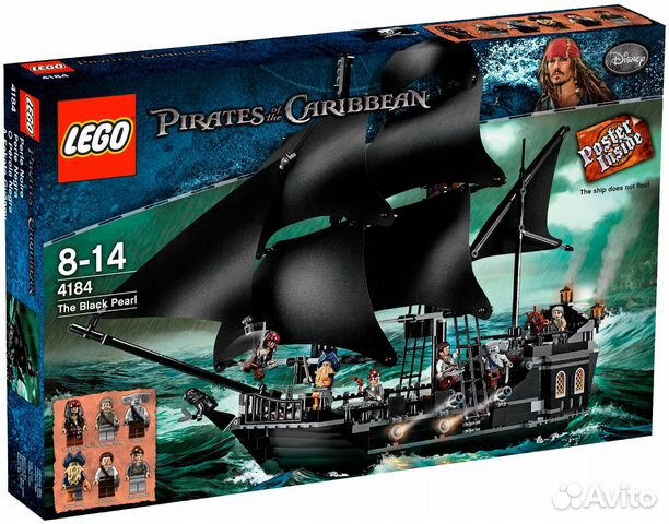 Lego пираты карибского моря 4184 Чёрная жемчужина
