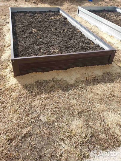 Оцинкованная грядка с полимерным покрытием