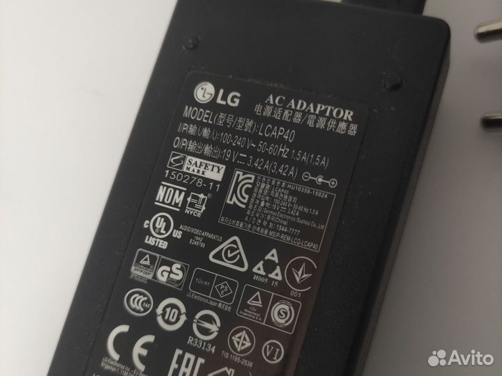 Блок питания для LG lcap40 (оригинал)