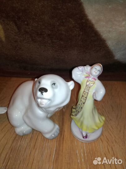 Фарфоровая статуэтка СССР гжель лфз