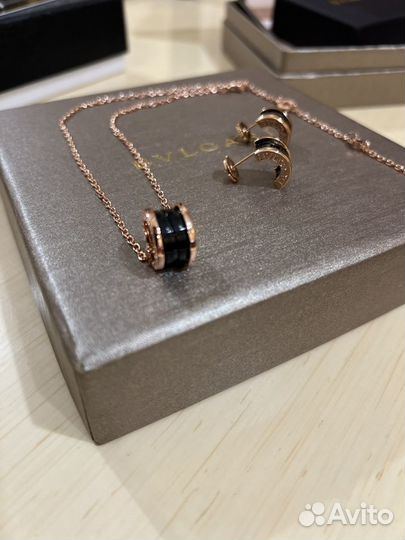 Комплект Bvlgari, Premium,черная керамика