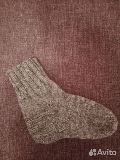 Носки шерстяные вязаные