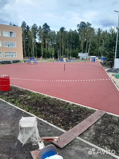 Резиновое покрытие для детской площадки