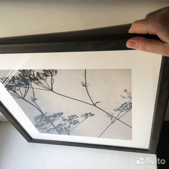 Авторский постер в деревянной раме 40х40