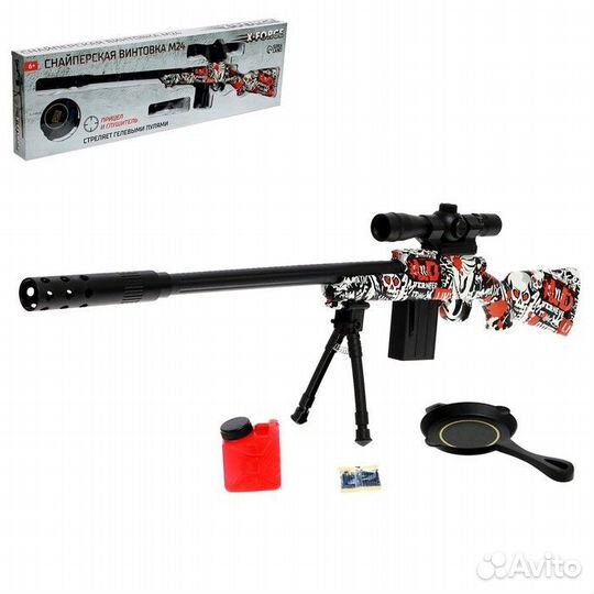 Снайперская винтовка М24, стреляет гелевыми пулями