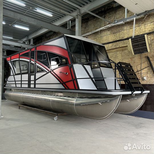 Понтонный катамаран кабинного типа BRO Cabin