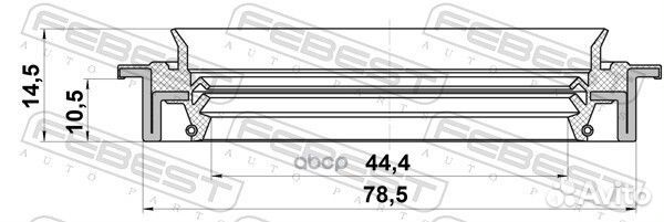 Сальник привода 44.4X78.5X10.5X14.5