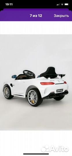 Детский электромобиль mercedes бу