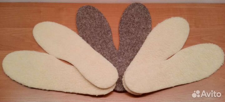 Стельки для обуви (овечья шерсть/мех)