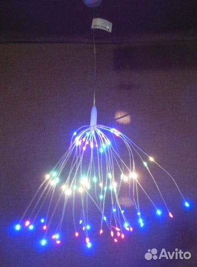 Гирлянда фейерверк на батарейках