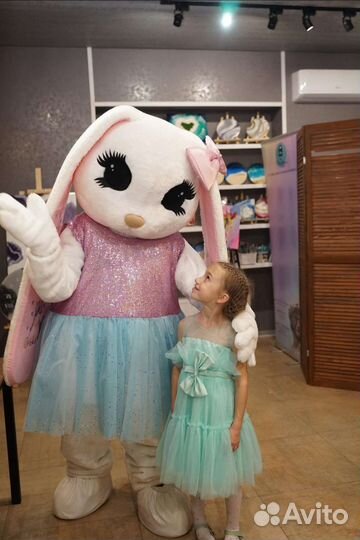 Зайка, ростовая кукла, экспресс поздравление