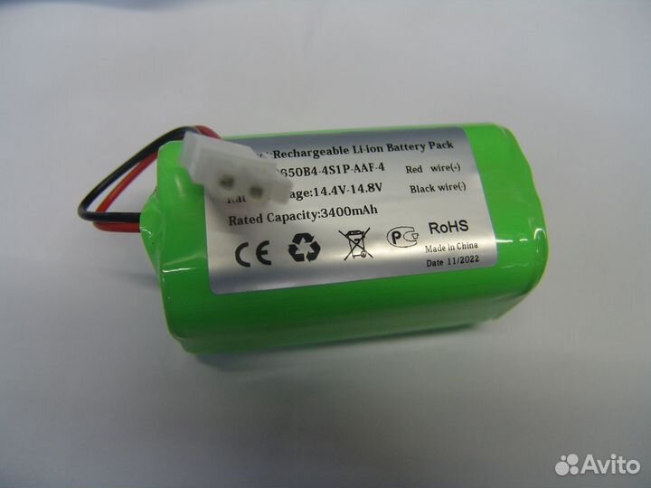 Усиленный аккумулятор к роботу-пылесосу 3400мАн