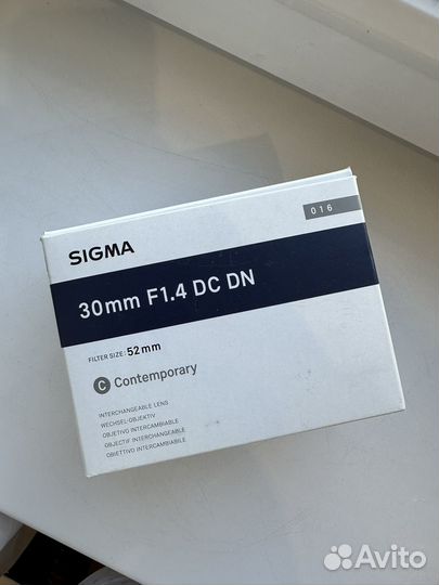 Объектив Sigma 30mm f/1.4 DC DN Sony E