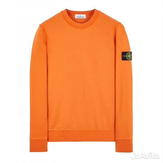 Stone Island Crew Neck Sweatshirt Orange оригинал