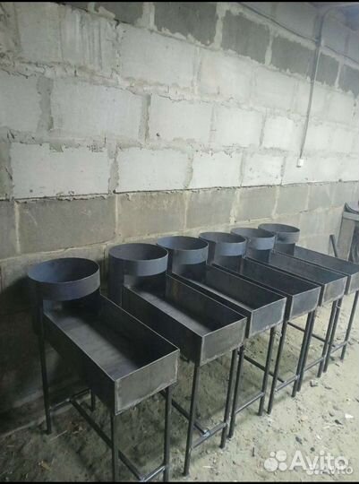 Мангал с печью под казан