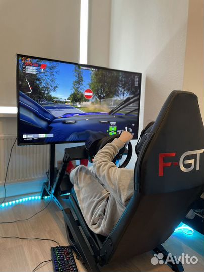 Кокпит для симрейсинга + руль t300 rs gt