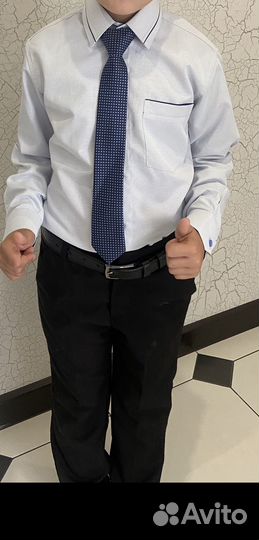 Рубашка для мальчика 122 128