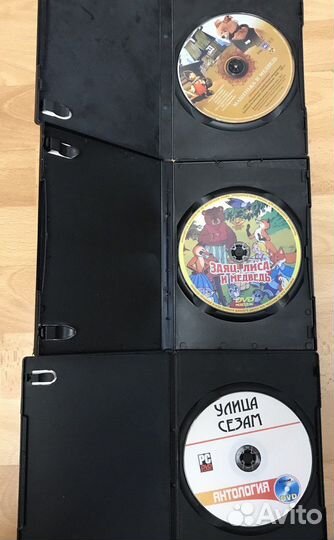 DVD диски с 58 мультиками Улица Сезам. Цена за всё