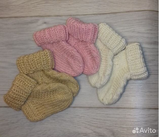 Носки детские вязаные ручная работа
