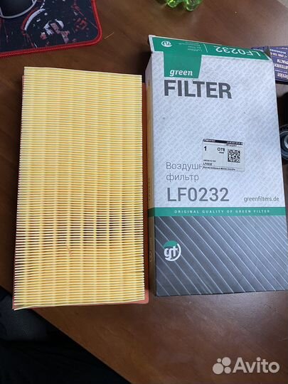 Воздушный фильтр green filter