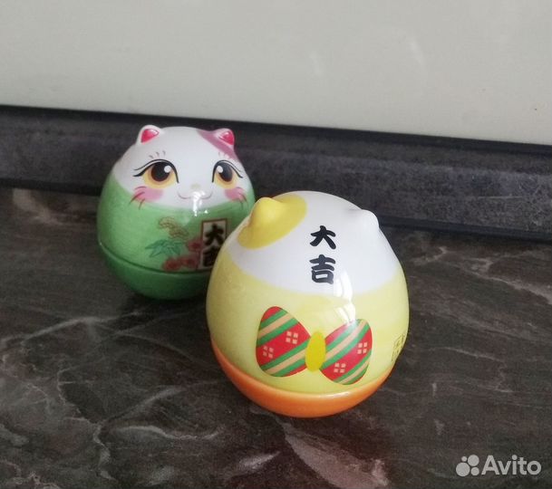 Чудная парочка котэ: неваляшки - неразлучники