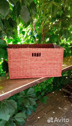 Корзина плетеная большая