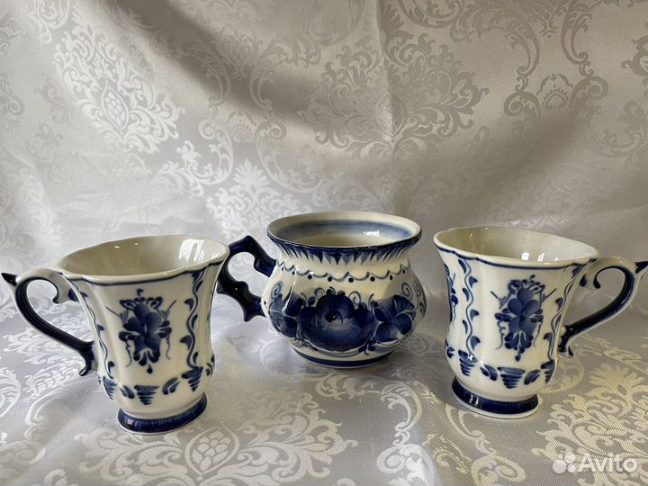 Чайная кофейная Чашка гжель