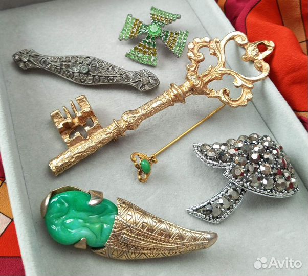 Броши винтажные, Европа, США