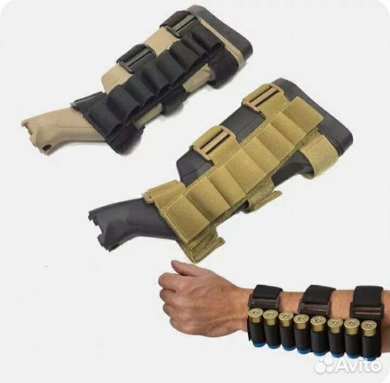 Патронташ на руку или приклад 12, 16, 20 калибр