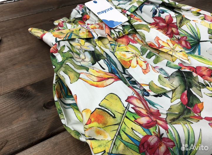 Брюки широкие для девочки яркие Mayoral