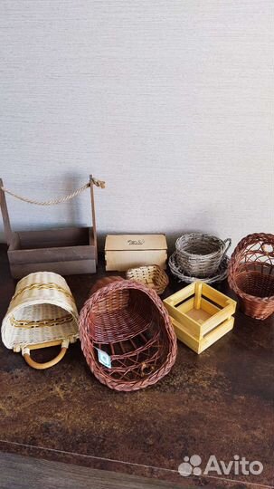 Кашпо, коробочки