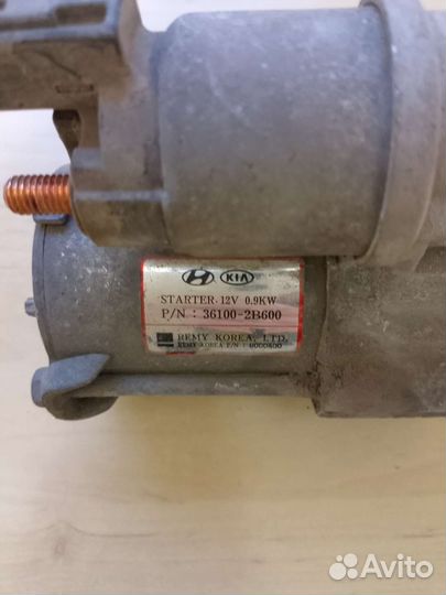 Стартер на hyundai solaris, kia