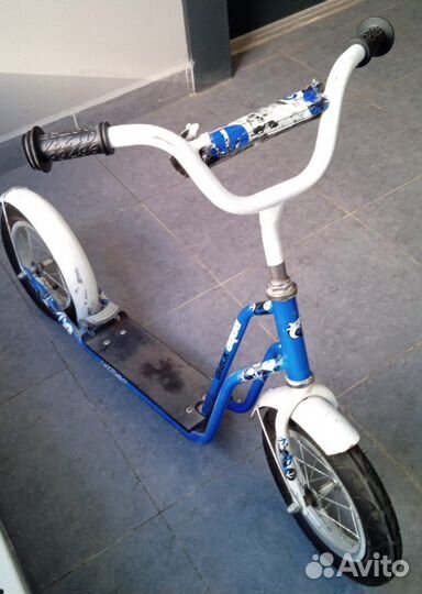 Самокат детский двухколесный black aqua GO 1