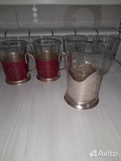 Подстаканники, кухонные принадлежности, сковорода