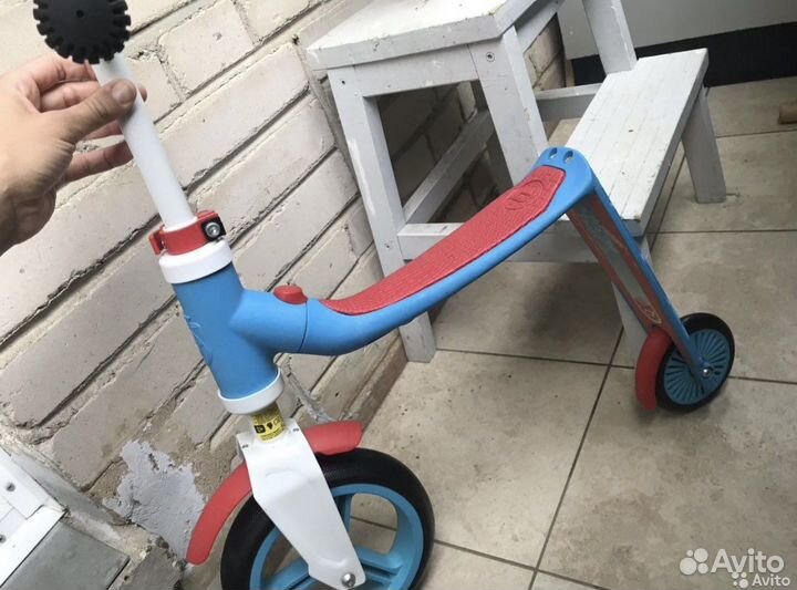 Самокат беговел 2 в 1 Детский Scoot & Ride