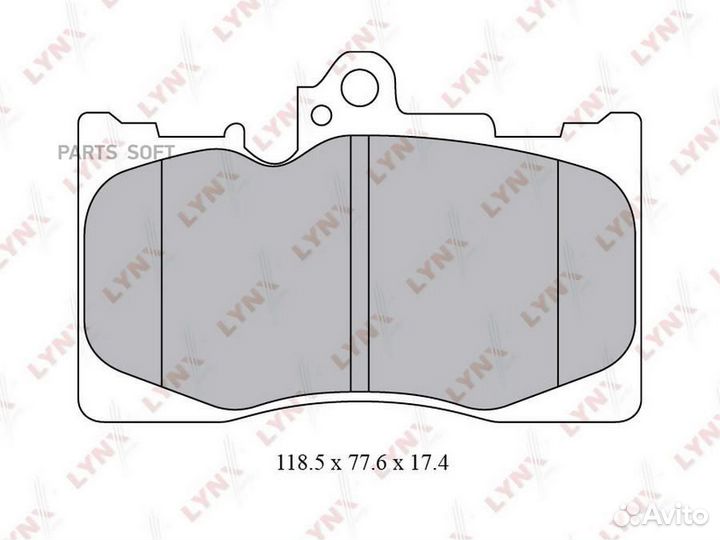 Lynxauto BD-7566 Колодки тормозные дисковые перед