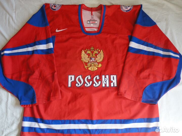 Хоккейный свитер игровой.Сборная России №1