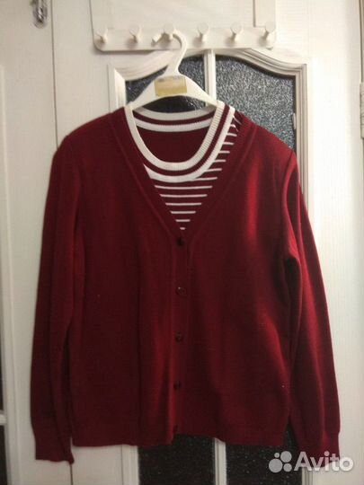 Кардиган и блуза комплект