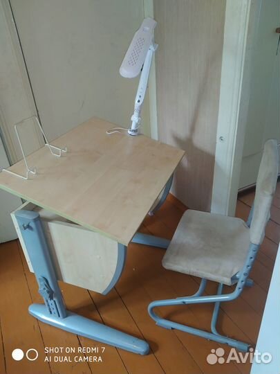 Растущая парта и стул 