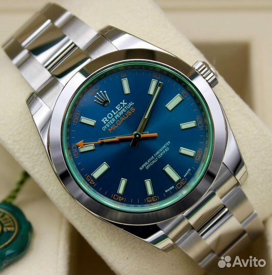 Часы Rolex Milgauss Z-Blue 116400GV-0002