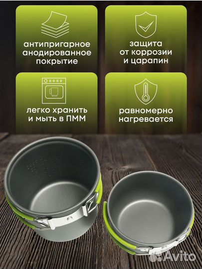 Набор посуды туристической