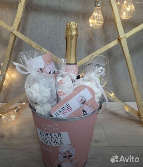 Подарочный набор для женщин в ведре с приколом