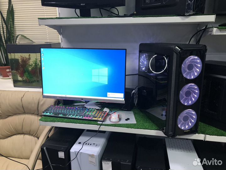Мощный игровой пк (10ядер SSD DDR4 GTX1650 4gb)