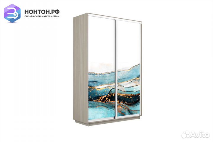 Шкаф-купе 2-х дверный Нонтон фото №1019 / ясень ши