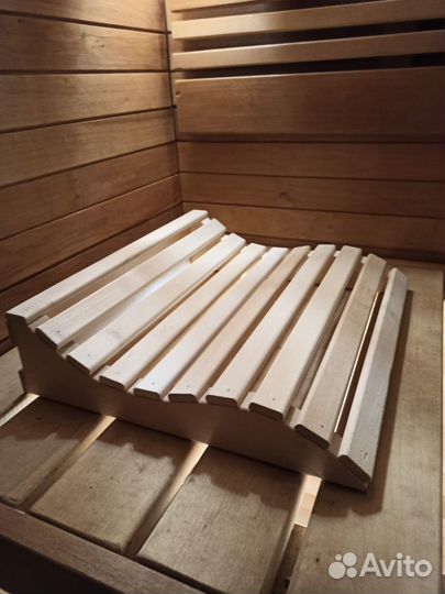 Подголовник подножник для бани, вешалки,лавки Липа