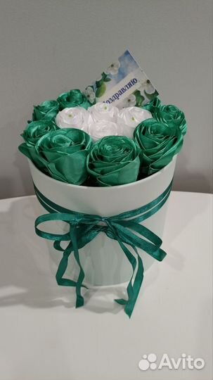 Букет из атласных лент